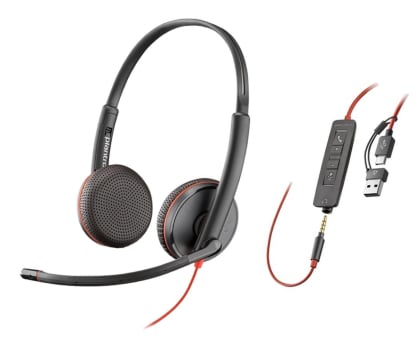 Słuchawki biurowe, callcenter Poly Blackwire 3225 Stereo